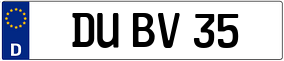 Truck License Plate